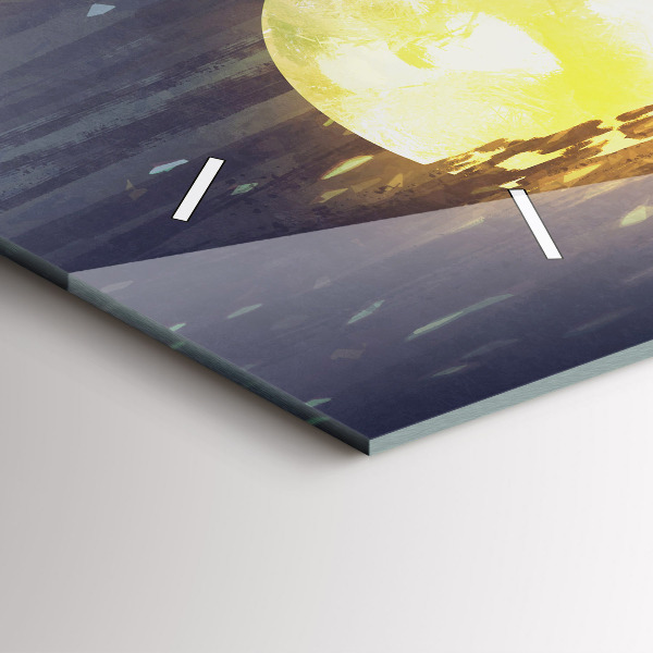 Horloge rectangulaire horizontale Abstraction