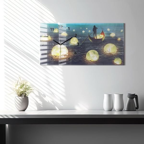 Horloge rectangulaire horizontale Abstraction