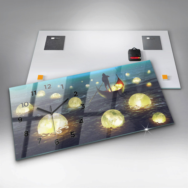 Horloge rectangulaire horizontale Abstraction