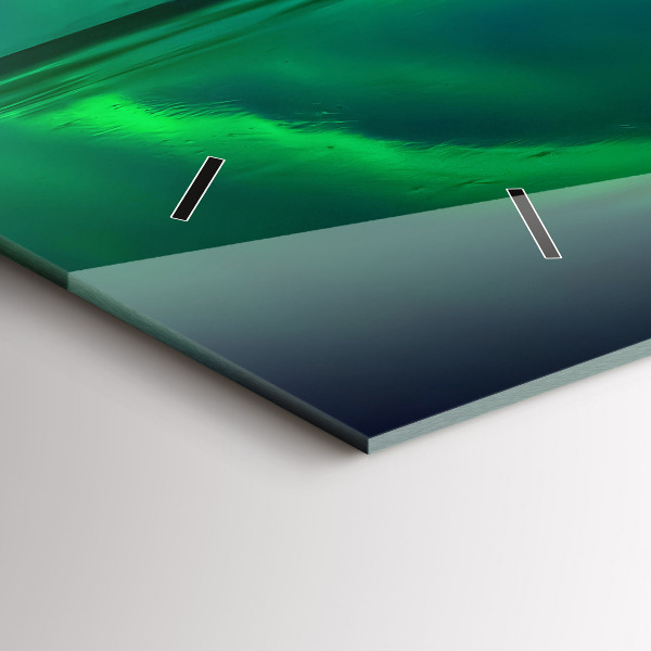 Horloge rectangulaire horizontale Aurores boréales