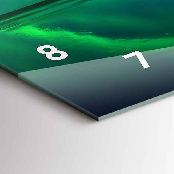 Horloge rectangulaire horizontale Aurores boréales