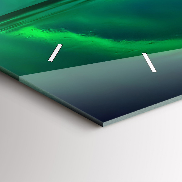 Horloge rectangulaire horizontale Aurores boréales