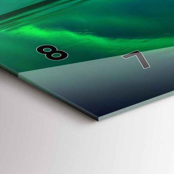 Horloge rectangulaire horizontale Aurores boréales