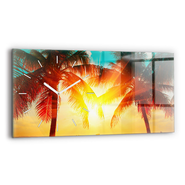 Horloge rectangulaire horizontale Vacances Détente Été