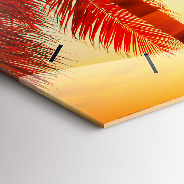 Horloge rectangulaire horizontale Vacances Détente Été