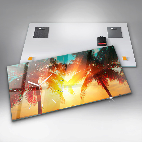 Horloge rectangulaire horizontale Vacances Détente Été