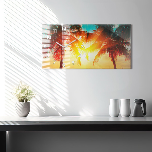 Horloge rectangulaire horizontale Vacances Détente Été