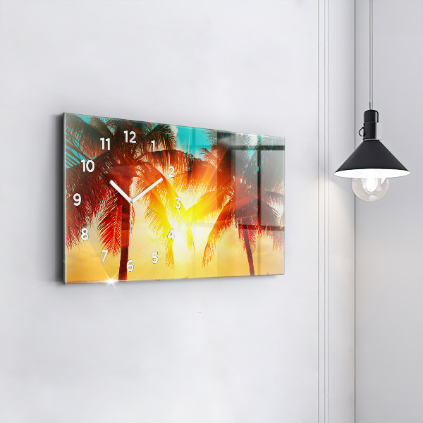 Horloge rectangulaire horizontale Vacances Détente Été