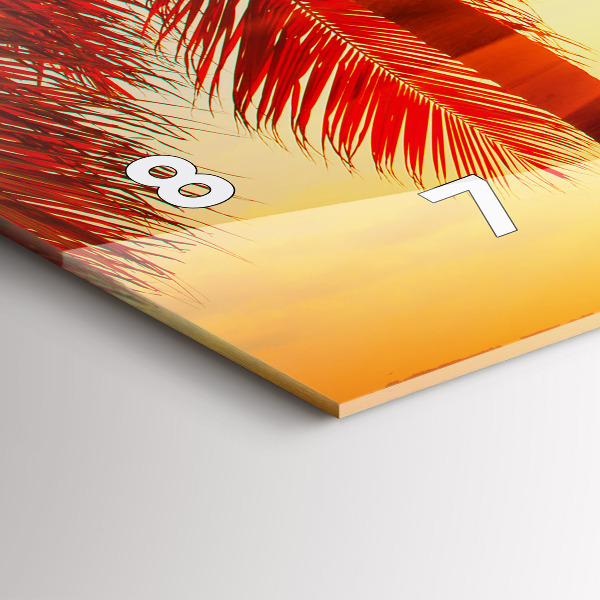 Horloge rectangulaire horizontale Vacances Détente Été