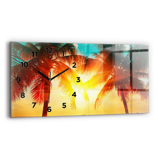 Horloge rectangulaire horizontale Vacances Détente Été
