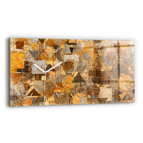 Horloge rectangulaire horizontale Formes géométriques