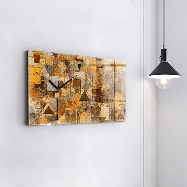 Horloge rectangulaire horizontale Formes géométriques