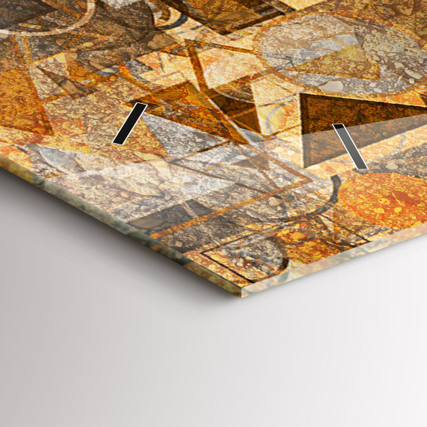 Horloge rectangulaire horizontale Formes géométriques