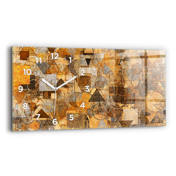Horloge rectangulaire horizontale Formes géométriques
