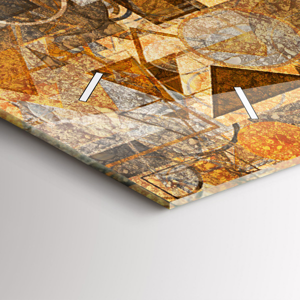 Horloge rectangulaire horizontale Formes géométriques