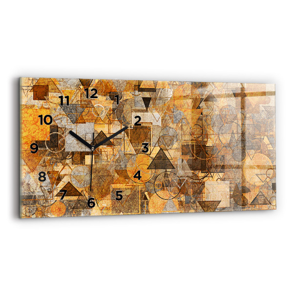 Horloge rectangulaire horizontale Formes géométriques