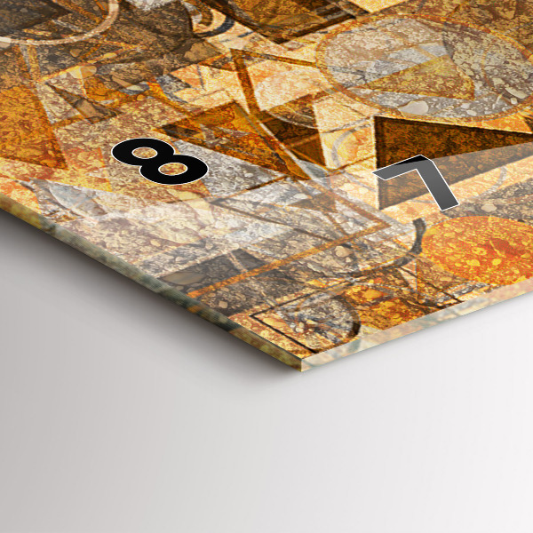 Horloge rectangulaire horizontale Formes géométriques