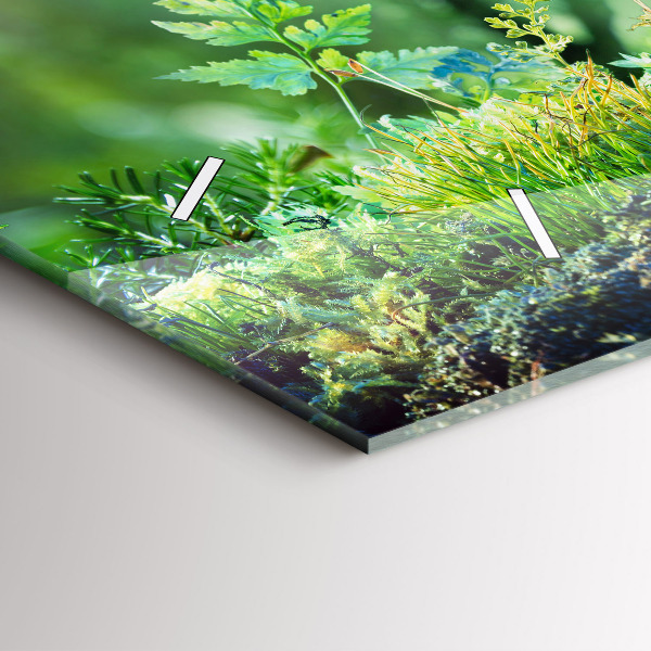 Horloge rectangulaire horizontale Globe