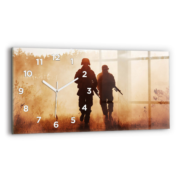 Horloge rectangulaire horizontale Marines des États-Unis