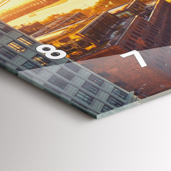 Horloge rectangulaire horizontale New York Manhattan