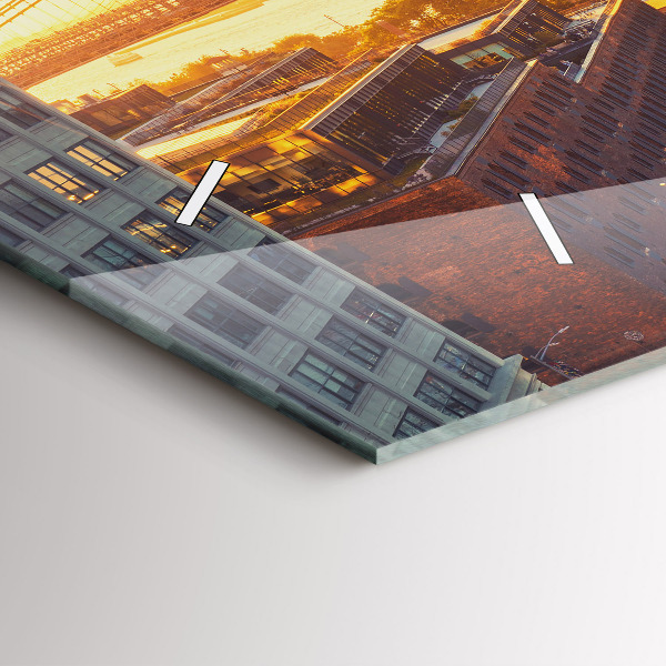 Horloge rectangulaire horizontale New York Manhattan