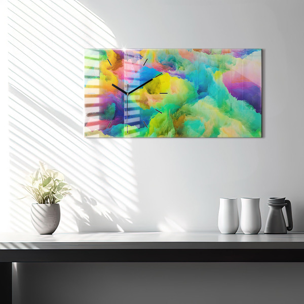 Horloge rectangulaire horizontale Texture fractale