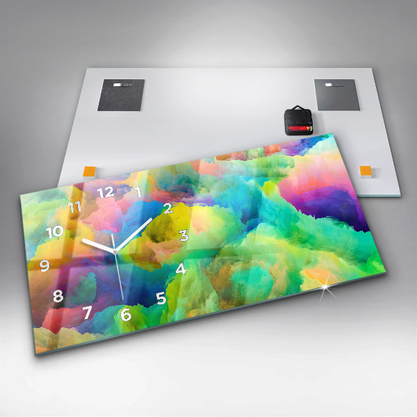 Horloge rectangulaire horizontale Texture fractale