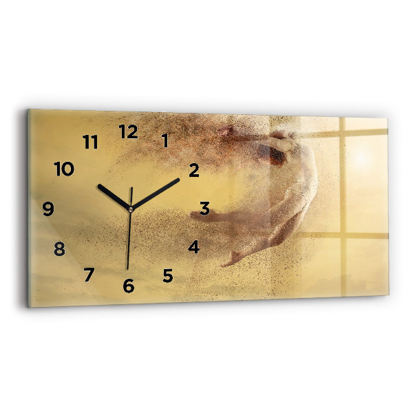 Horloge rectangulaire horizontale Femme en silhouette