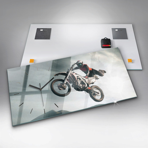 Horloge rectangulaire horizontale Adrénaline de style moteur