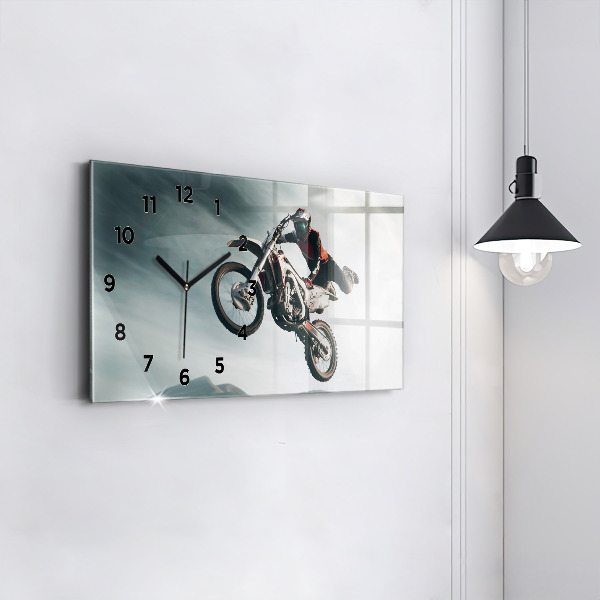 Horloge rectangulaire horizontale Adrénaline de style moteur