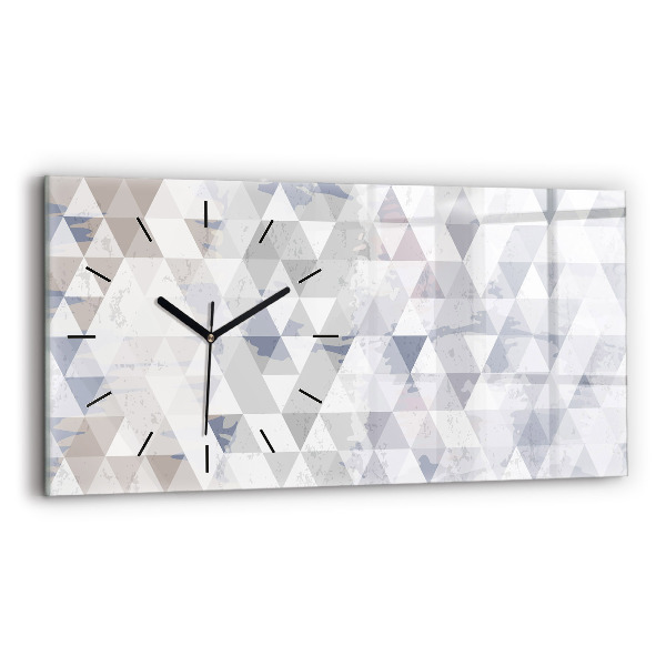 Horloge rectangulaire horizontale Motif géométrique