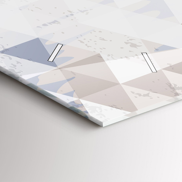 Horloge rectangulaire horizontale Motif géométrique