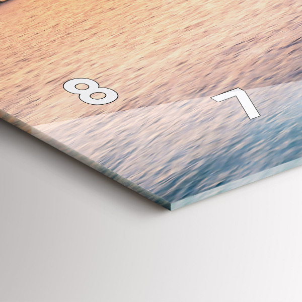 Horloge rectangulaire horizontale Coucher de soleil aux Maldives