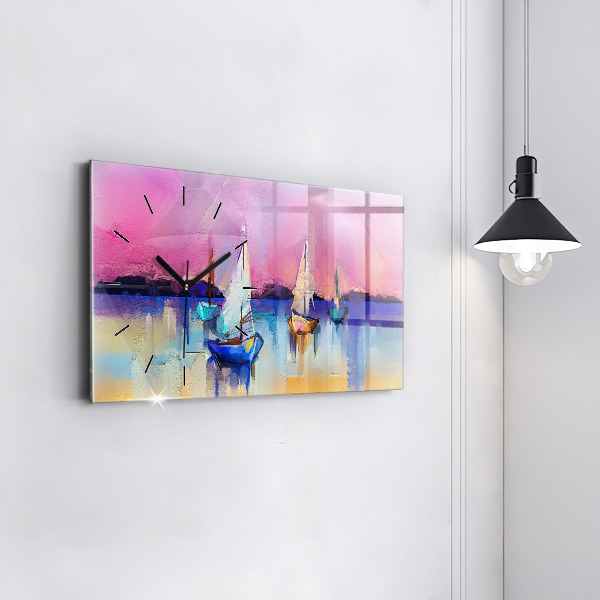 Horloge rectangulaire horizontale Paysage marin