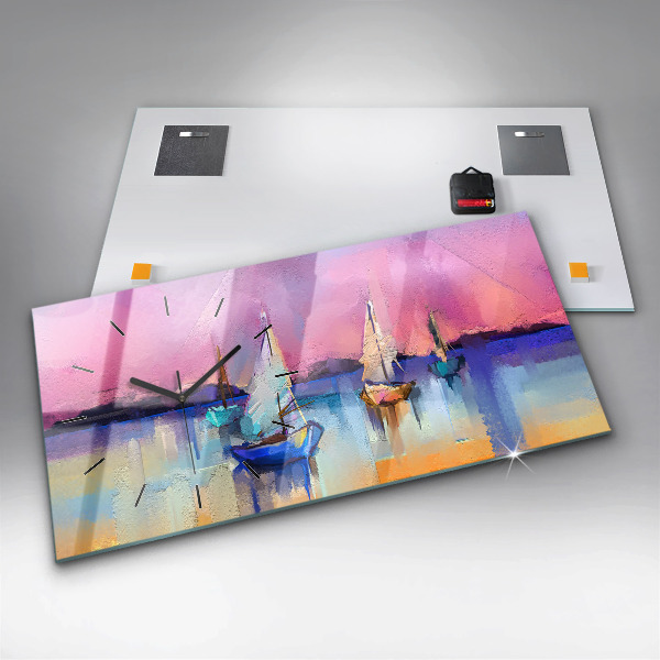 Horloge rectangulaire horizontale Paysage marin