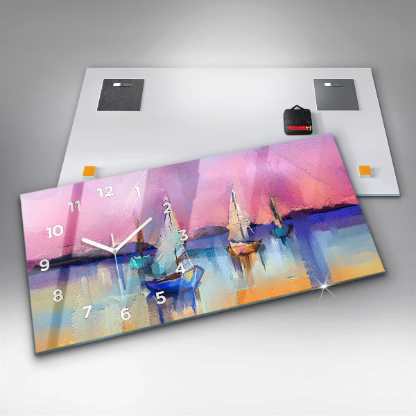 Horloge rectangulaire horizontale Paysage marin