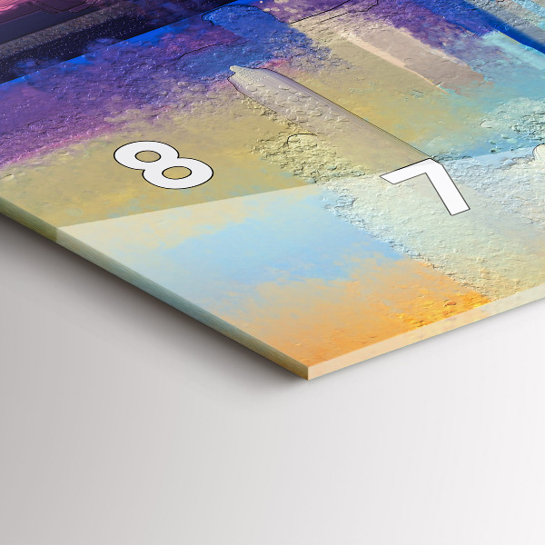 Horloge rectangulaire horizontale Paysage marin