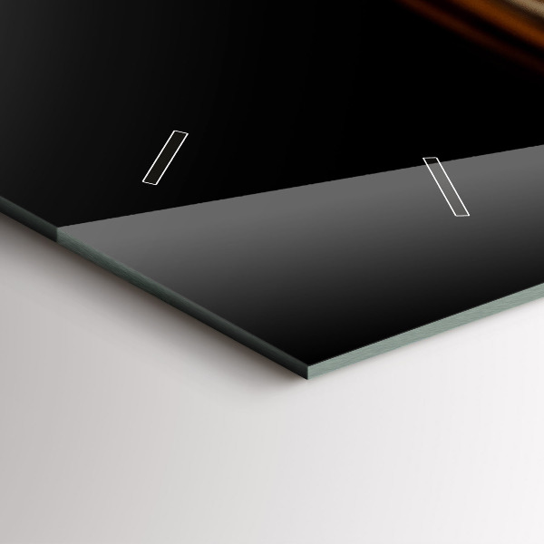 Horloge rectangulaire horizontale Tigre - regard sauvage