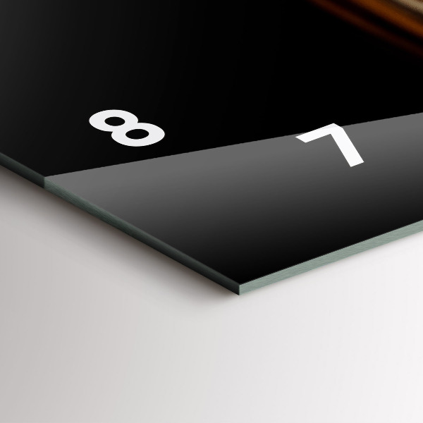 Horloge rectangulaire horizontale Tigre - regard sauvage