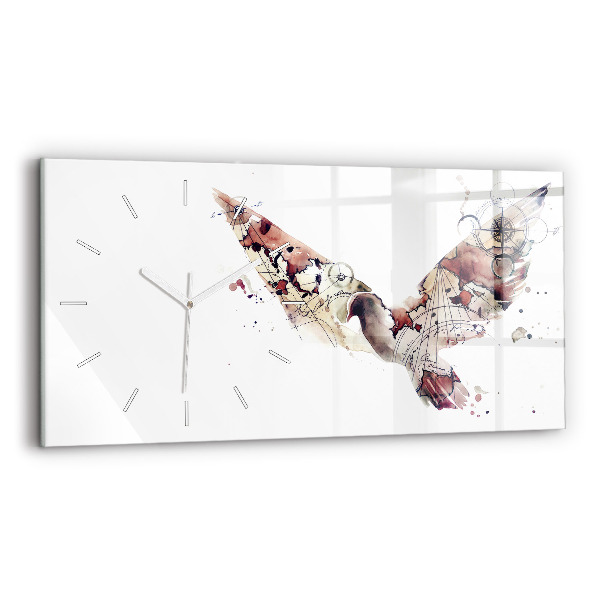Horloge rectangulaire horizontale Vue abstraite