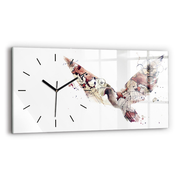 Horloge rectangulaire horizontale Vue abstraite