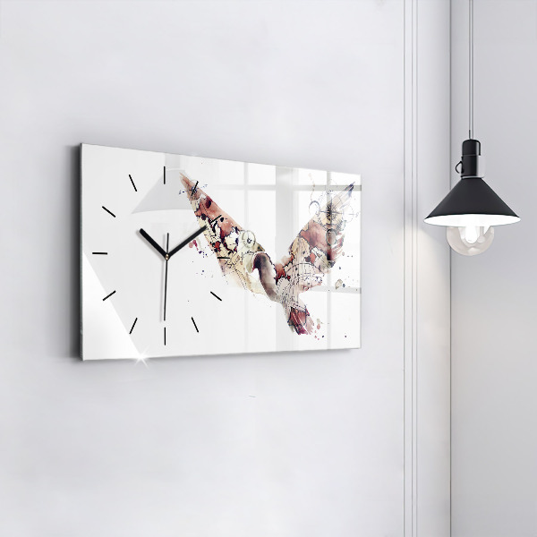 Horloge rectangulaire horizontale Vue abstraite