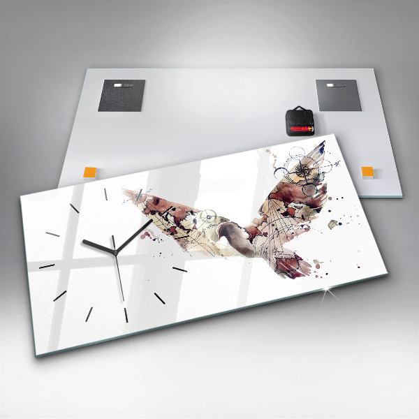 Horloge rectangulaire horizontale Vue abstraite