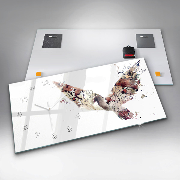 Horloge rectangulaire horizontale Vue abstraite