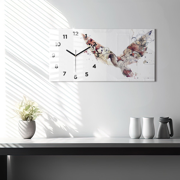 Horloge rectangulaire horizontale Vue abstraite