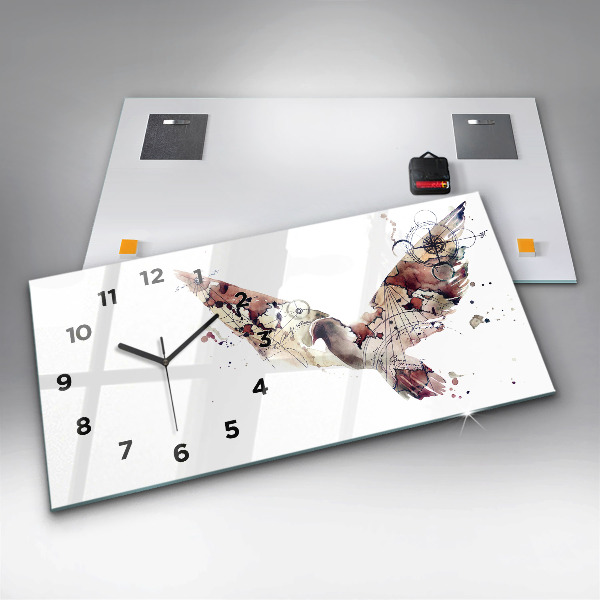 Horloge rectangulaire horizontale Vue abstraite