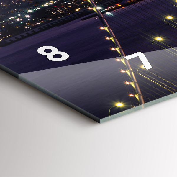 Horloge rectangulaire horizontale Coucher de soleil aux États-Unis