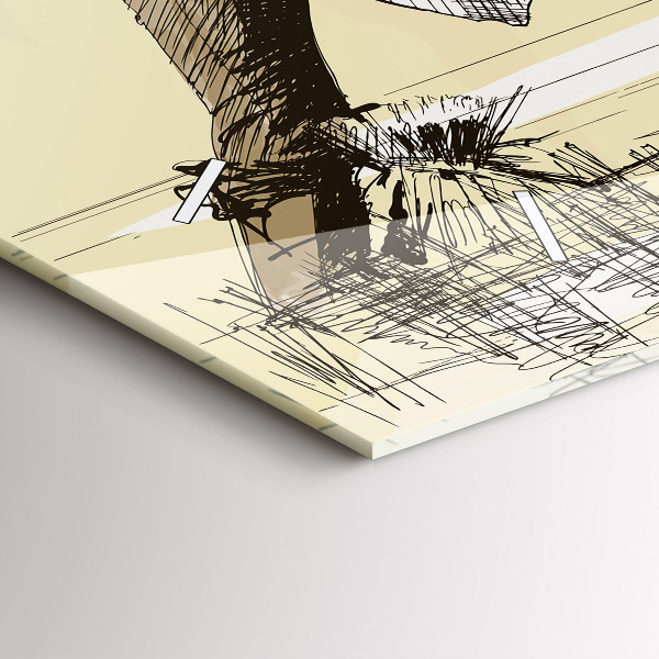 Horloge rectangulaire horizontale Femme cueillant du riz