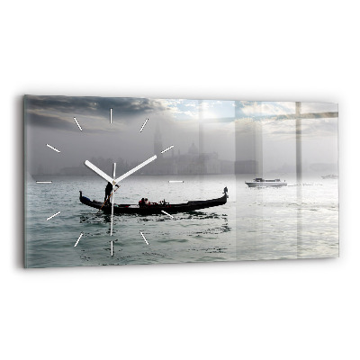 Horloge rectangulaire horizontale Gondole de Venise