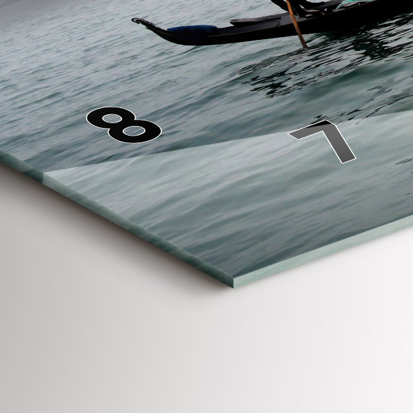 Horloge rectangulaire horizontale Gondole de Venise